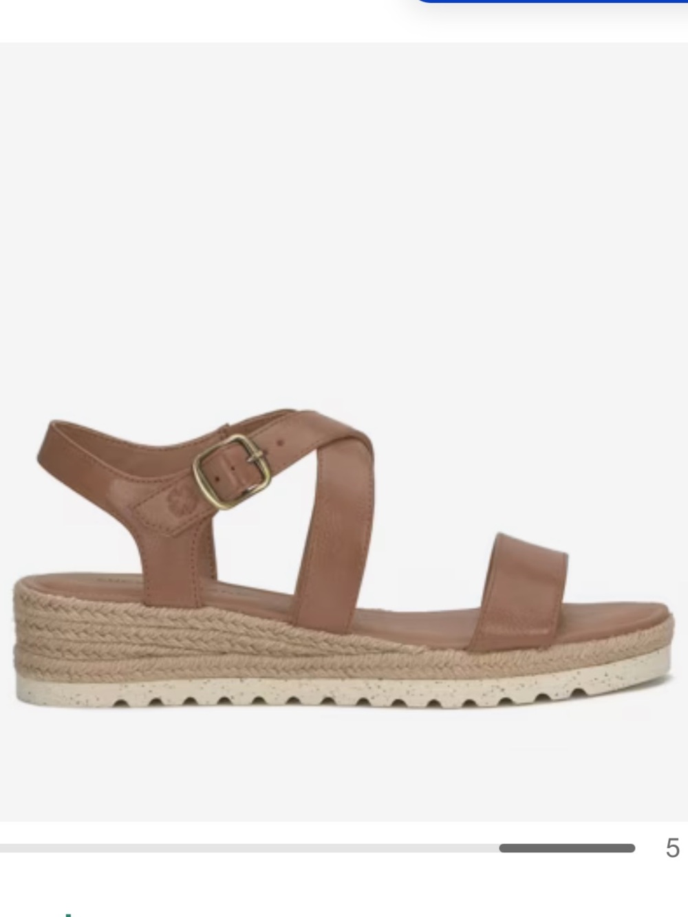 Lucky Brand Tan Espadrille Wedge Sandal